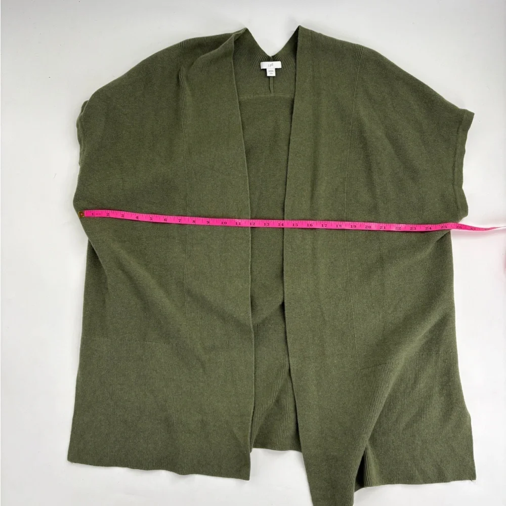 J. Jill Forest Green Open Front Cardigan - Picture 7 of 8